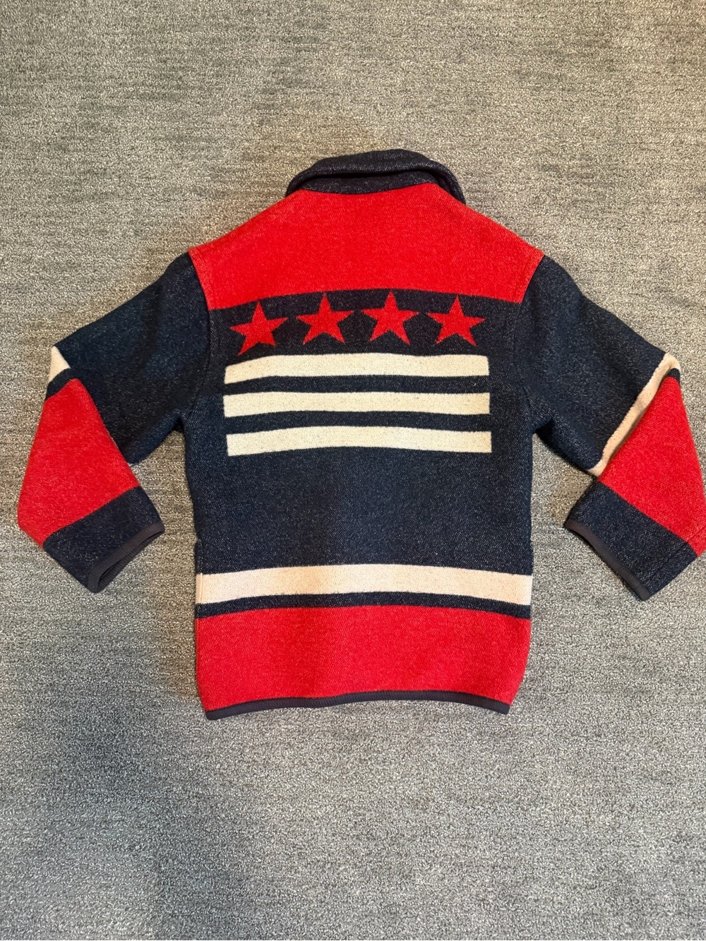 Vintage The Limited Wool Blend Americana Jacket Medium Red White & Blue